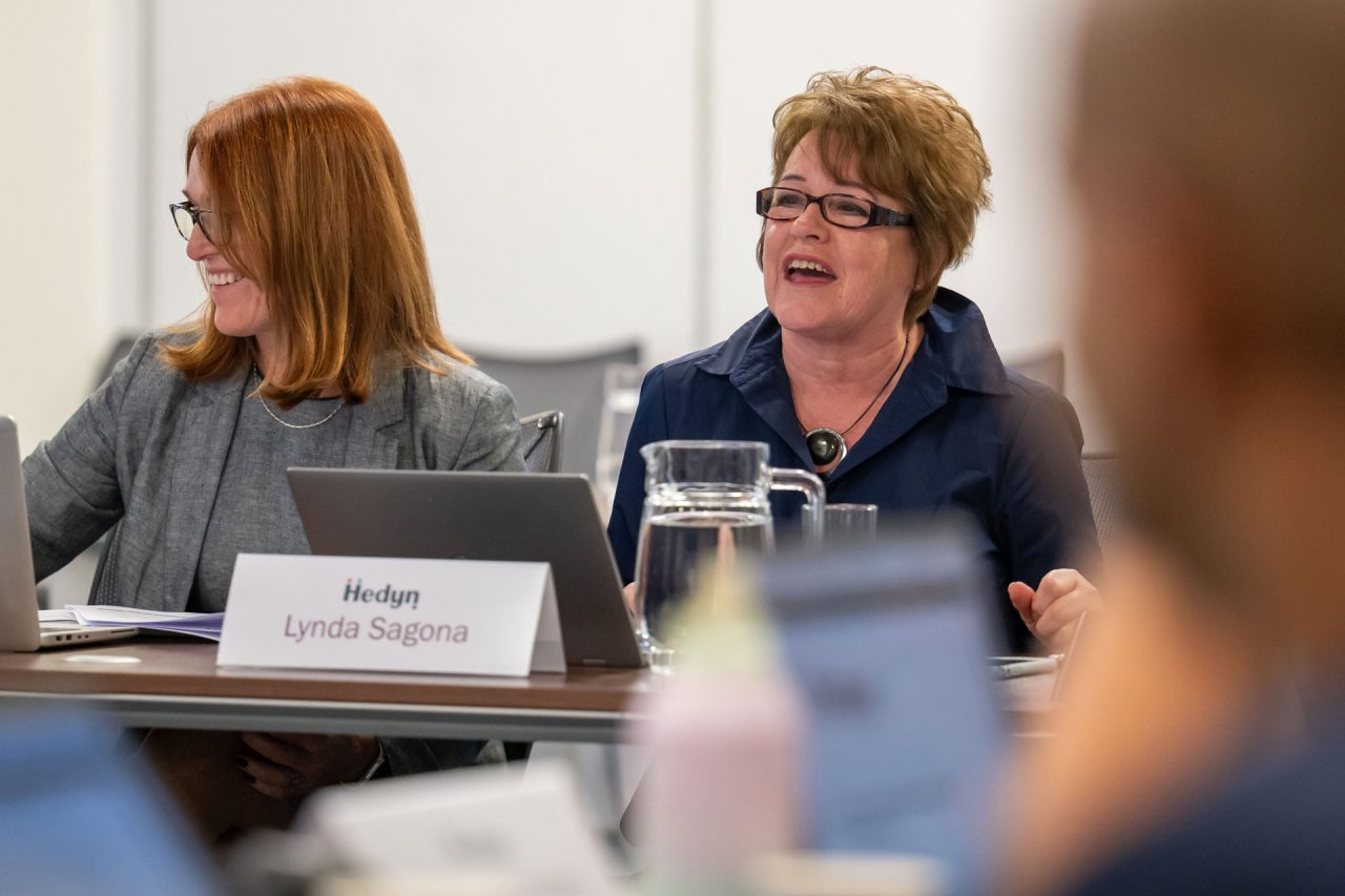 Paula Kennedy and Lynda Sagona at our recent AGM.