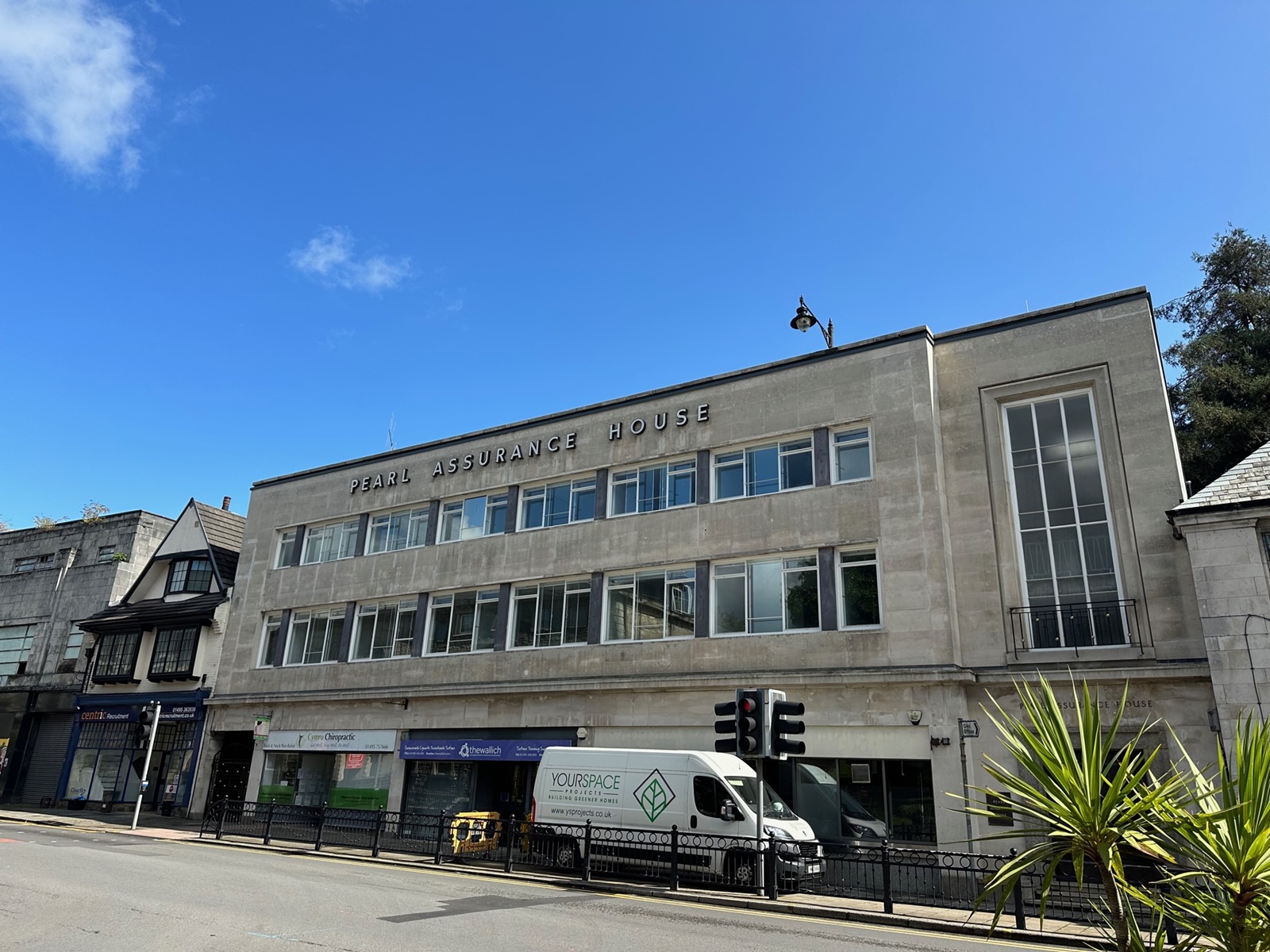 The front view of Pearl House