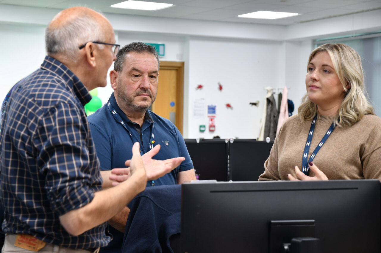 A resident talks to one of our Customer Experience colleagues.